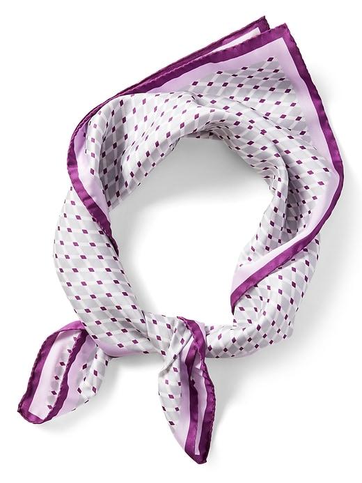 Banana Republic Womens Geo Weave Print Medium Square Scarf Purple Quartz Size One Size