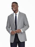 Banana Republic Mens Slim Gray Herringbone Cotton Blazer Gray Size 40