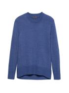 Banana Republic Womens Supersoft Cotton Blend Crew-neck Sweater Blue Heather Size S