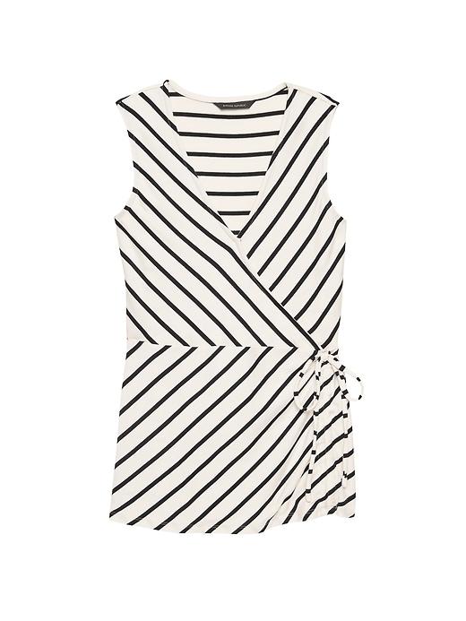 Banana Republic Petite Soft Stretch Wrap Top