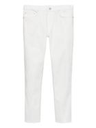 Banana Republic Mens Athletic Tapered Rapid Movement Denim Stain-resistant Jean White Wash Size 35w