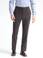 Banana Republic Mens Standard Solid Wool Trouser - Dark Charcoal