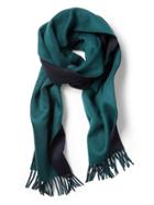Banana Republic Mens Reversible Cashmere Scarf Loch Green Size One Size