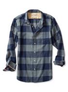 Banana Republic Mens Heritage Check Flannel Shirt Size L Tall - Vintage Gray