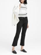 Banana Republic Petite High-rise Crop Flare Jean
