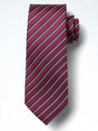 Banana Republic Mens Contrast Silk Nanotex Tie Modern Red Size One Size