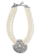 Banana Republic Womens Deco Necklace Pearl Size One Size