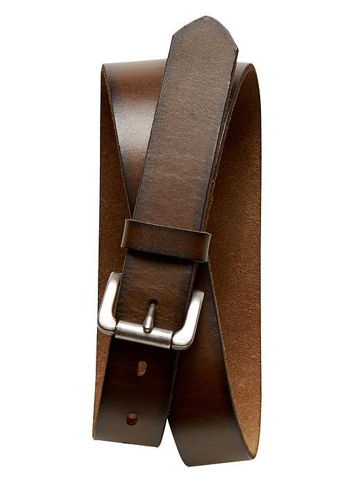 Banana Republic Mens Olive Leather Belt Size 36 - Olive