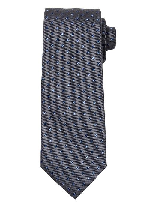 Banana Republic Mens Floral Foulard Silk-wool Nanotex Tie Gray Size One Size