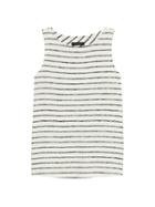 Banana Republic Womens Soft Jersey Wrap-back Tank Ivory Stripe Size Xs