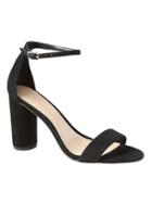 Banana Republic Womens Bare High Block-heel Sandal Black Size 6 1/2