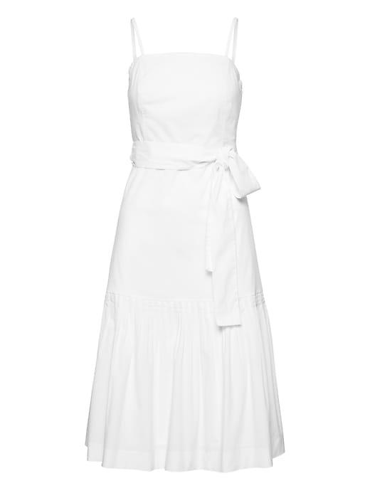 Banana Republic Womens Super-stretch Strappy Fit-and-flare Dress With Removable Straps White Size 14