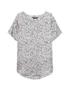 Banana Republic Womens Ditsy Floral High-low Hem Top Gray & Pink Floral Size Xs