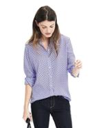 Banana Republic Dillon Fit Print Shirt - Blue Print