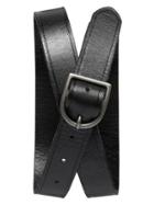 Banana Republic Creased Leather Belt Size 30 - Black