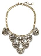 Banana Republic Crystal Pyramid Necklace Size One Size - Clear Crystal