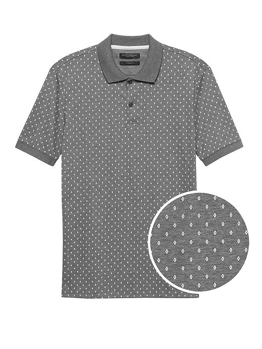 Banana Republic Luxury-touch Diamond Print Polo