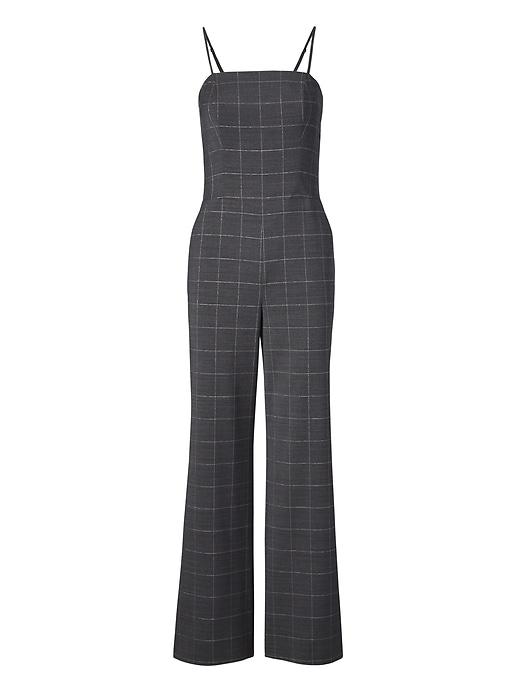 Banana Republic Shine Plaid Strappy Jumpsuit
