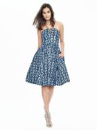 Banana Republic Womens Heritage Print Lace Up Dress Size 0 - Open Seas
