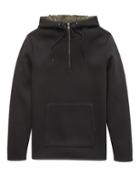 Banana Republic Mens Soft Neoprene Hoodie Black Size S