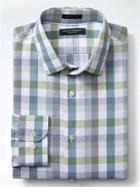 Banana Republic Mens Grant Fit Non Iron Medium Stripe Shirt - Navy Star