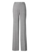 Banana Republic Womens Petite Logan Trouser-fit Lightweight Wool Pant Gray Size 12