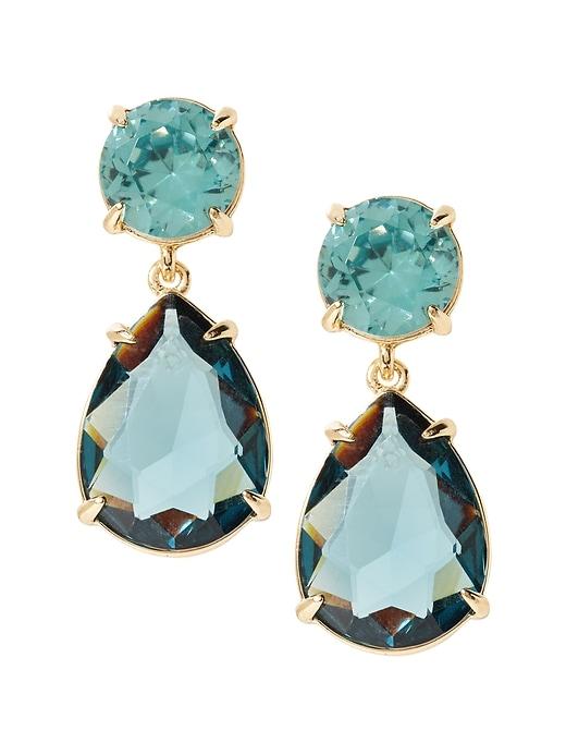Banana Republic Womens Gemstone Drop Earring Montana Blue Size One Size
