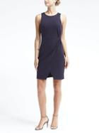 Banana Republic Womens Knot Wrap Dress - Dark Night