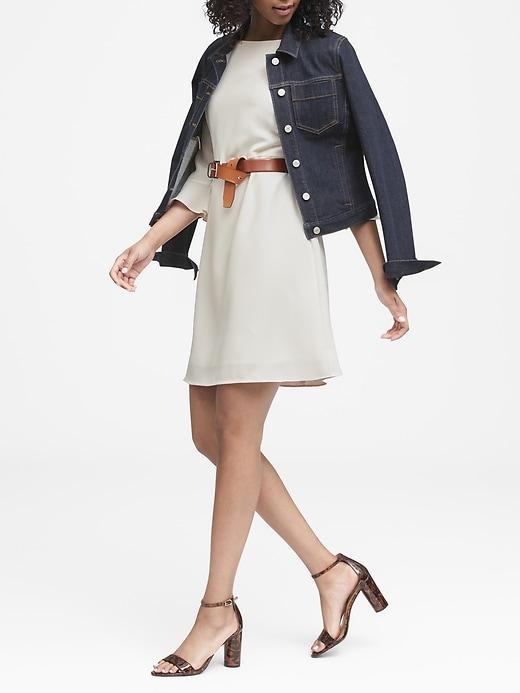 Banana Republic Petite Flutter-sleeve Mini Dress