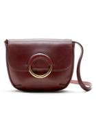 Banana Republic Italian Vachetta Mini Saddle Bag Size One Size - Rich Wine