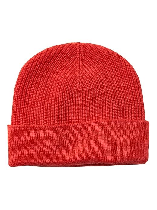 Banana Republic Mens Chunky Rib Beanie Sazerac Red Size One Size