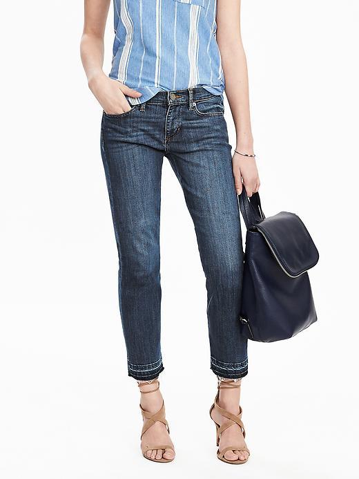 Banana Republic Straight Crop Jean Size 8 Petite - True Blue