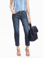 Banana Republic Straight Crop Jean Size 8 Petite - True Blue