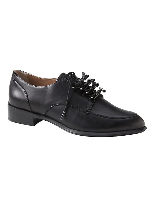 Banana Republic Womens Bow Oxford - Black