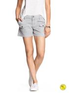 Banana Republic Womens Factory Chino Cargo Short Size 0 Petite - Quarry