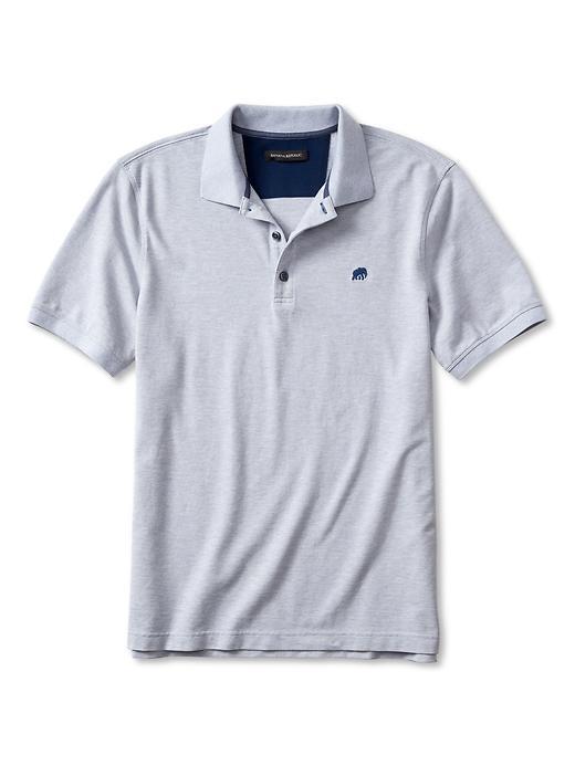 Banana Republic Mens Signature Pique Polo Size L Tall - Light Blue