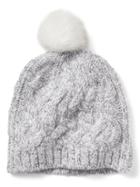 Banana Republic All Over Cable Knit Hat - Smoky Gray