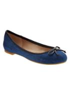 Banana Republic Womens Ashley Bow Ballet Flat Size 10 - Medblue/imperial Blue