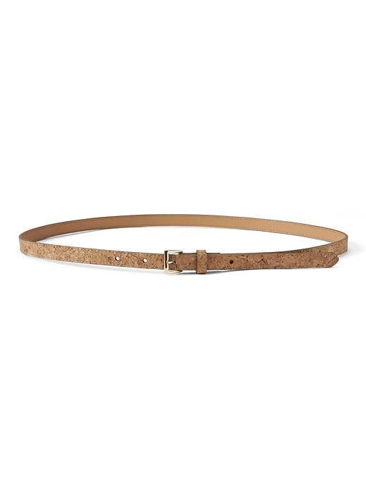 Banana Republic Womens Cork Skinny Trouser Belt - Natural Multi