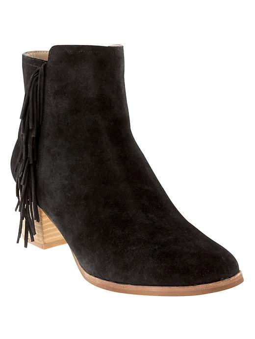Banana Republic Lola Fringe Boot Size 10 - Black