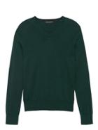 Banana Republic Mens Silk Cotton Cashmere V-neck Sweater Hope Green Size Xs