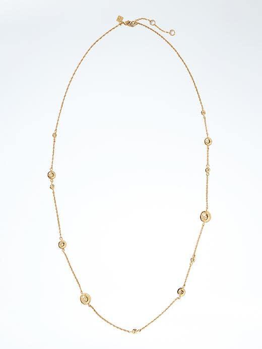 Banana Republic Crystal Sphere Necklace - Gold