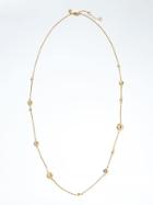 Banana Republic Crystal Sphere Necklace - Gold