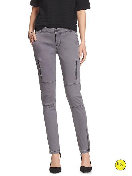 Banana Republic Womens Factory Skinny Utility Chino Size 0 Petite - Petrol Blue