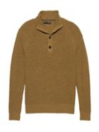 Banana Republic Mens Italian Merino Wool Blend Mock-neck Sweater Dark Gold Size Xs