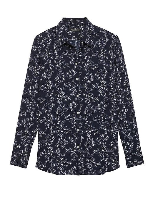 Banana Republic Petite Dillon Classic-fit Floral Shirt