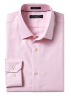 Banana Republic Mens Grant Slim-fit Non-iron Dress Shirt Pink Size L