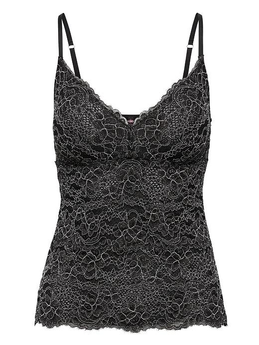 Banana Republic Womens Cosabella   Pret-a-porter Lurex V-neck Camisole Black Size M