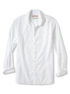 Banana Republic Mens Grant Fit Solid Shirt Size L Tall - White