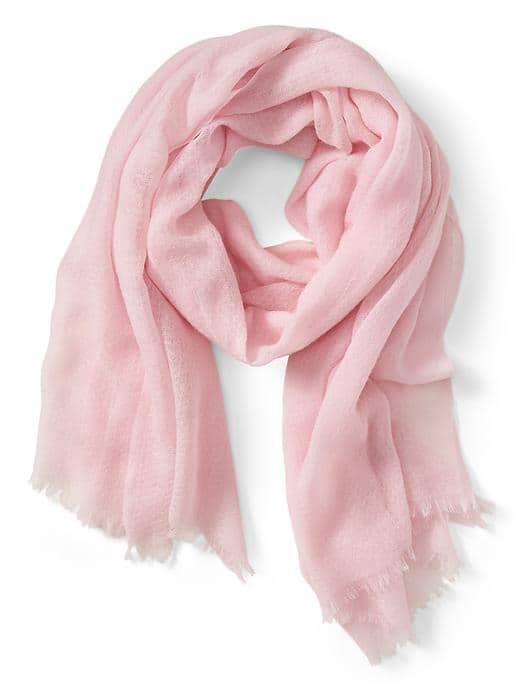 Banana Republic Textured Wool Scarf - Pink